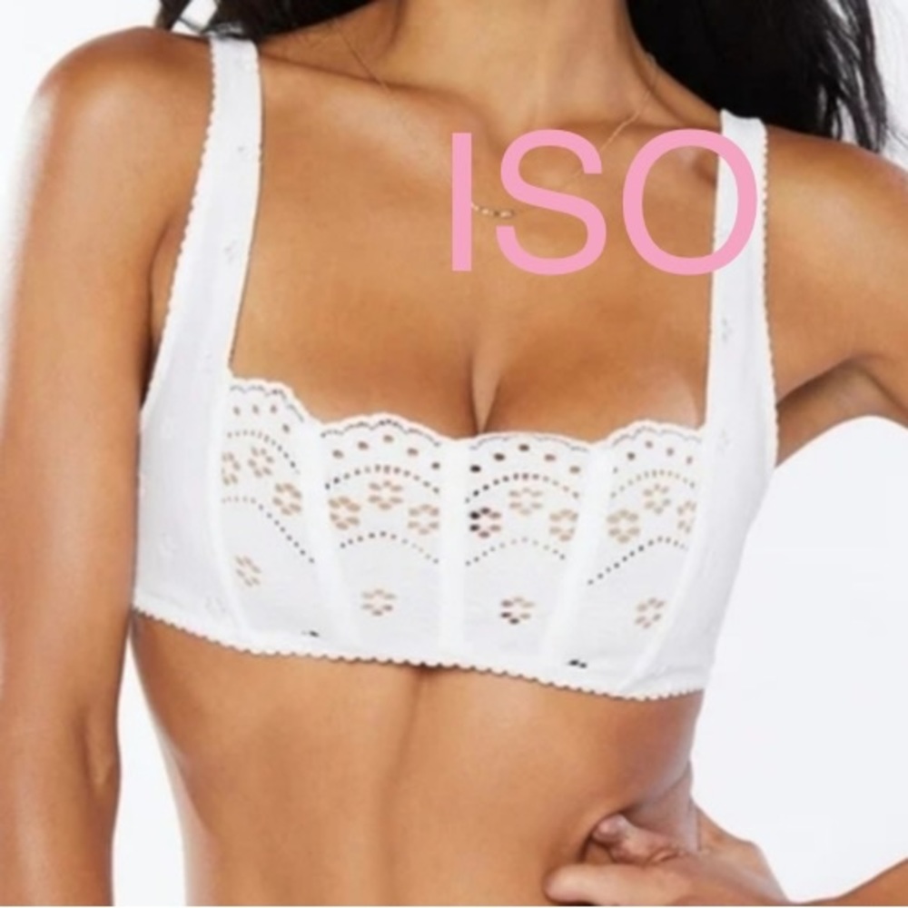 ISO Savage X Fenty Bombshell Broderie Lace Bra / bralette